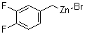 structure of CAS# 307496-34-0, (3,4-Difluorobenzyl)zinc bromide