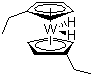 结构式 CAS# 308847-90-7, 双(乙基环戊二烯)二氢化钨