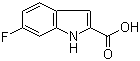 6-Fluoroindole-2-carboxylic acid molecular structure (CAS 3093-97-8)