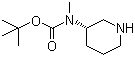 structure of CAS# 309962-63-8, Methyl(3S)-3-piperidinylcarbamic acid tert-butyl ester