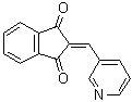structure of CAS# 31083-55-3, 2-(3-Pyridylmethylene)-1,3-indandione;NSC 600157; PRT 4165