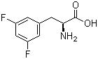 结构式 CAS# 31105-91-6, L-3,5-二氟苯丙氨酸