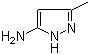 structure of CAS# 31230-17-8, 3-Amino-5-methylpyrazole;5-Methyl-3-pyrazolamine; 3-Methyl-1H-pyrazol-5-amine