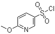 结构式 CAS# 312300-42-8, 6-(甲氧基)-3-吡啶磺酰氯