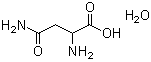 structure of CAS# 3130-87-8, DL-Asparagine monohydrate;DL-2-Amino-3-carbamyl-propanoic acid hydrate; DL-2-Aminosuccinamic acid hydrate; DL-Aspartic acid 4-amide monohydrate