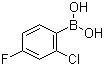 结构式 CAS# 313545-72-1, 2-氯-4-氟苯硼酸