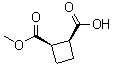 structure of CAS# 31420-52-7, cis-Cyclobutane-1,2-dicarboxylic acid monomethyl ester;(±)-cis-Cyclobutane-1,2-dicarboxylic acid monomethyl ester; NSC 134896; cis-(2-Methoxycarbonyl)cyclobutanecarboxylic acid