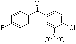 结构式 CAS# 31431-16-0, 4-氯-4'-氟-3-硝基二苯甲酮