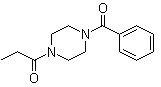 结构式 CAS# 314728-85-3, 1-(4-苯甲酰基-1-哌嗪基)-1-丙酮