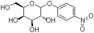结构式 CAS# 3150-24-1, 4-硝基苯基-D-吡喃葡糖苷; 4-硝基苯基-beta-D-半乳糖苷