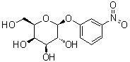 结构式 CAS# 3150-25-2, 3-硝基苯基 beta-D-吡喃半乳糖苷