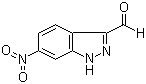 结构式 CAS# 315203-37-3, 6-硝基吲唑-3-甲醛