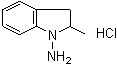 structure of CAS# 31529-47-2, 2,3-Dihydro-2-methyl-1H-indol-1-amine monohydrochloride