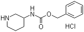结构式 CAS# 31648-54-1, 3-苄氧羰基氨基哌啶盐酸盐
