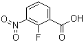 结构式 CAS# 317-46-4, 2-氟-3-硝基苯甲酸