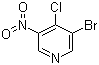结构式 CAS# 31872-63-6, 3-溴-4-氯-5-硝基吡啶