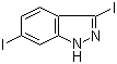 structure of CAS# 319472-78-1, 3,6-Diiodo-1H-indazole
