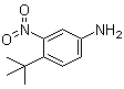 structure of CAS# 31951-12-9, 4-(1,1-Dimethylethyl)-3-nitrobenzenamine;(4-tert-Butyl-3-nitrophenyl)amine; 4-tert-Butyl-3-nitroaniline; NSC 243653