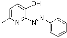 结构式 CAS# 31993-01-8, 6-甲基-2-(2-苯基偶氮)-3-吡啶醇