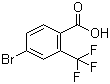 structure of CAS# 320-31-0, 4-Bromo-2-(trifluoromethyl)benzoic acid