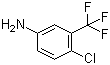 结构式 CAS# 320-51-4, 5-氨基-2-氯三氟甲苯; 2-氯-5-氨基三氟甲苯