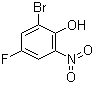 2-Bromo-4-fluoro-6-nitrophenol molecular structure (CAS 320-75-2)