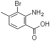 structure of CAS# 320740-35-0, 2-Amino-3-bromo-4-methylbenzoic acid