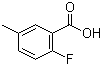 结构式 CAS# 321-12-0, 2-氟-5-甲基苯甲酸