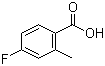 结构式 CAS# 321-21-1, 4-氟-2-甲基苯甲酸