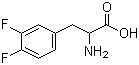 结构式 CAS# 32133-36-1, DL-3,4-二氟苯丙氨酸