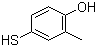 structure of CAS# 32281-01-9, 4-Mercapto-2-methylphenol;4-Hydroxy-3-methylthiophenol