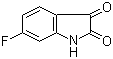 structure of CAS# 324-03-8, 6-Fluoroisatin;6-Fluoro-1H-indole-2,3-dione