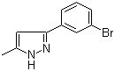 3-(3-Bromophenyl)-5-methyl-1H-pyrazole molecular structure (CAS 324054-75-3)