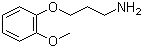 structure of CAS# 3245-88-3, 3-(2-Methoxyphenoxy)propylamine;3-(2-Methoxyphenoxy)-1-propanamine