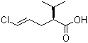结构式 CAS# 324519-66-6, (2S,4E)-5-氯-2-异丙基-4-戊烯酸; 阿利克仑-3