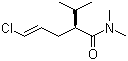 结构式 CAS# 324519-68-8, (2S,4E)-5-氯-N,N-二甲基-2-异丙基-4-戊烯酰胺; 阿利克仑-4