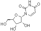 结构式 CAS# 3258-07-9, 1-alpha-D-呋喃核糖基-2,4(1H,3H)-嘧啶二酮