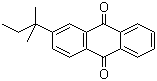 structure of CAS# 32588-54-8, 2-(1,1-Dimethylpropyl)anthraquinone;2-tert-Pentylanthraquinone; 2-tert-Amylanthraquinone