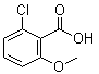 2-Chloro-6-methoxybenzoic acid molecular structure (CAS 3260-89-7)