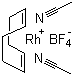 structure of CAS# 32679-02-0, Bis(acetonitrile)(1,5-cyclooctadiene)rhodium(1+) tetrafluoroborate;Bis(acetonitrile)(cyclooctadiene)rhodium tetrafluoroborate; Bis(acetonitrile)cycloocta-1,5-dienerhodium tetrafluoroborate