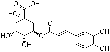 Chlorogenic acid molecular structure (CAS 327-97-9)