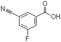 结构式 CAS# 327056-74-6, 3-氰基-5-氟苯甲酸