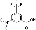 结构式 CAS# 328-80-3, 3-硝基-5-(三氟甲基)苯甲酸