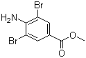 结构式 CAS# 3282-10-8, 3,5-二溴-4-氨基苯甲酸甲酯