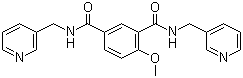 structure of CAS# 32828-81-2, Picotamide;4-Methoxy-N,N'-bis(3-pyridinylmethyl)-1,3-benzenedicarboxamide