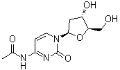 structure of CAS# 32909-05-0, N4-Acetyl-2'-deoxycytidine;N4-Acetyldeoxycytidine