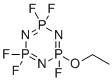 structure of CAS# 33027-66-6, Ethoxy(pentafluoro)cyclotriphosphazene;2-ethoxy-2,4,4,6,6-pentafluoro-1,3,5-triaza-2?5,4?5,6?5-triphosphacyclohexa-1,3,5-triene