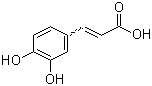 结构式 CAS# 331-39-5, 咖啡酸; 3,4-二羟基肉桂酸