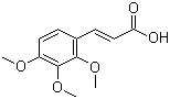 structure of CAS# 33130-03-9, trans-2,3,4-Trimethoxycinnamic acid