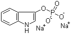 structure of CAS# 3318-43-2, 3-Indolyl phosphate disodium salt;Dihydrogen phosphate (ester)1H-indol-3-ol disodium salt; Indol-3-yl sodium phosphate; 3-(Dihydrogen phosphate)1H-indol-3-ol sodium salt; 3-Indoxyl phosphate disodium salt